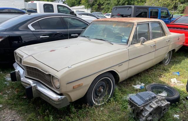 LH41G3R299684 - 1973 DODGE DART YELLOW photo 2