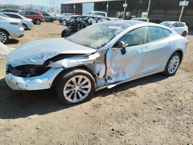 5YJSA1E29JF271700 - 2018 TESLA MODEL S Արծաթագույն լուսանկար 1