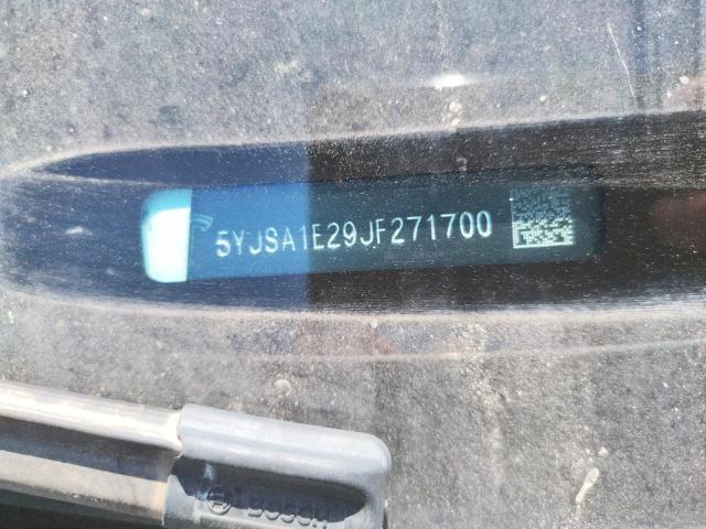 5YJSA1E29JF271700 - 2018 TESLA MODEL S Արծաթագույն լուսանկար 12