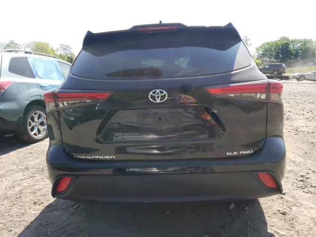 5TDGZRBH6MS115653 - 2021 TOYOTA HIGHLANDER XLE 黑色 照片 6