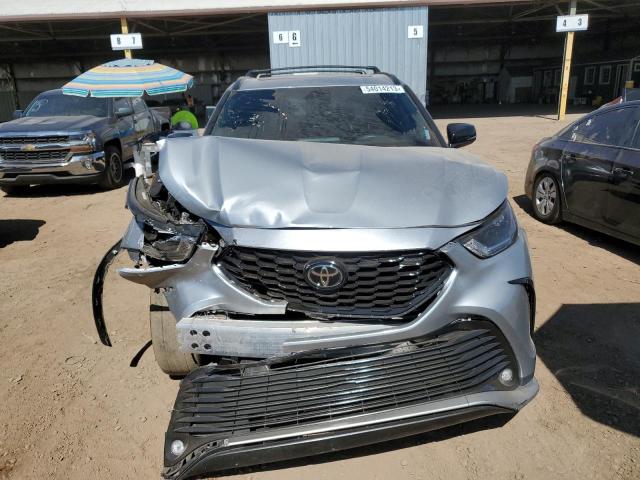 5TDJZRAH7MS034930 - 2021 TOYOTA HIGHLANDER XSE SILVER photo 5