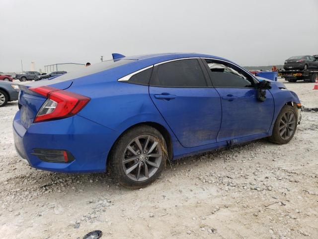 19XFC1F70KE016074 - 2019 HONDA CIVIC EXL ლურჯი ფოტო 3