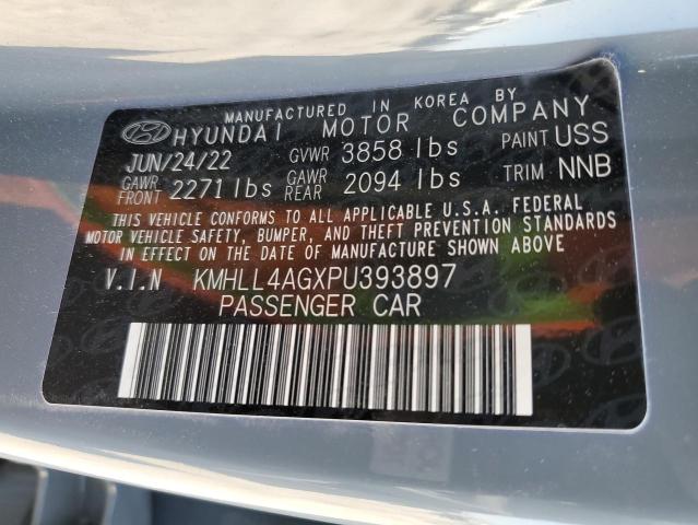 KMHLL4AGXPU393897 - 2023 HYUNDAI ELANTRA SE GRAY photo 12