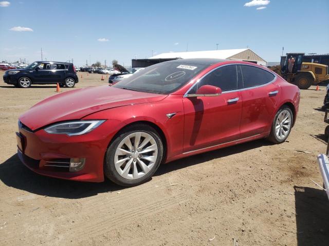 5YJSA1E25HF192678 - 2017 TESLA MODEL S RED photo 1