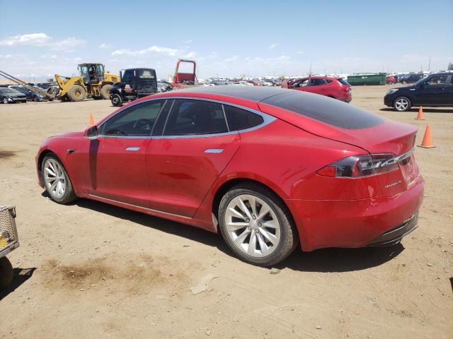 5YJSA1E25HF192678 - 2017 TESLA MODEL S RED photo 2