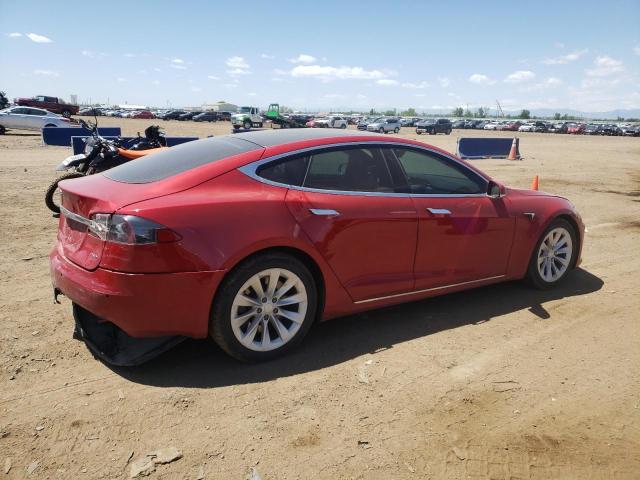5YJSA1E25HF192678 - 2017 TESLA MODEL S RED photo 3