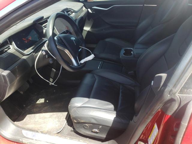 5YJSA1E25HF192678 - 2017 TESLA MODEL S RED photo 7
