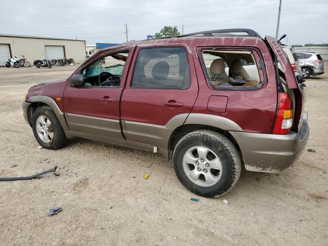 4F2YZ041X4KM04784 - 2004 MAZDA TRIBUTE LX BURGUNDY photo 2