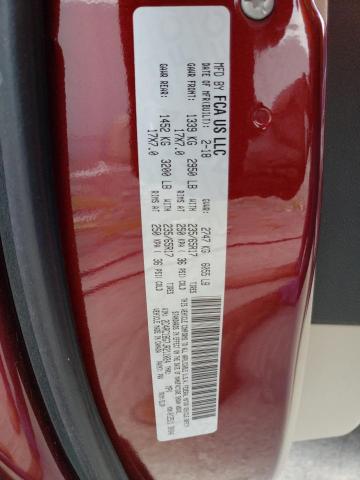 2C4RC1BG7JR211024 - 2018 CHRYSLER PACIFICA TOURING L Bordo foto 14