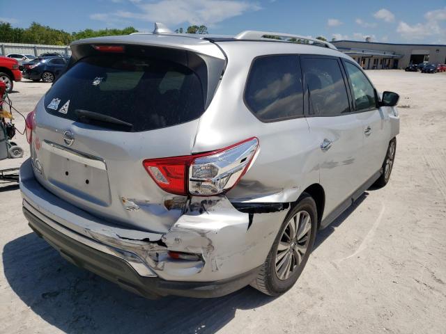 5N1DR2MN6KC644043 - 2019 NISSAN PATHFINDER S SILVER photo 4