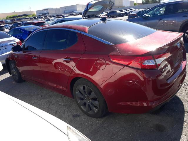 KNAGR4A64B5134527 - 2011 KIA OPTIMA SX RED photo 2