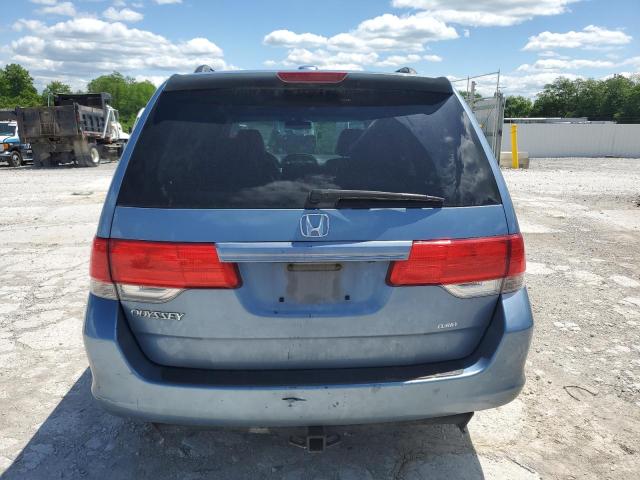 5FNRL38659B021868 - 2009 HONDA ODYSSEY EXL BLUE photo 6