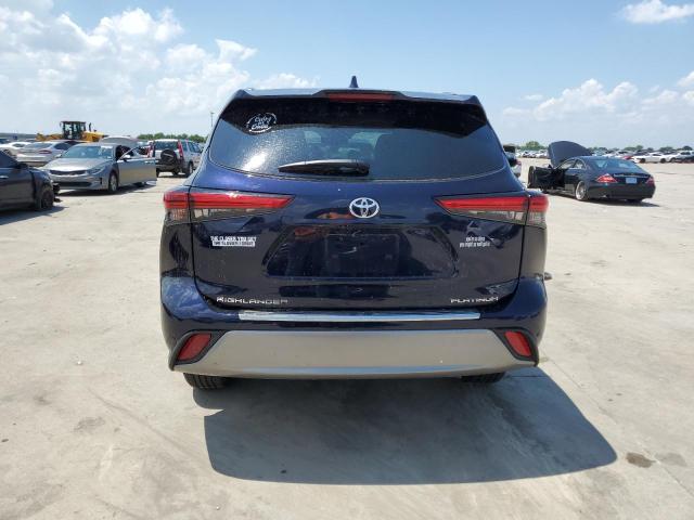 5TDFZRAH3NS101871 - 2022 TOYOTA HIGHLANDER PLATINUM BLUE photo 6