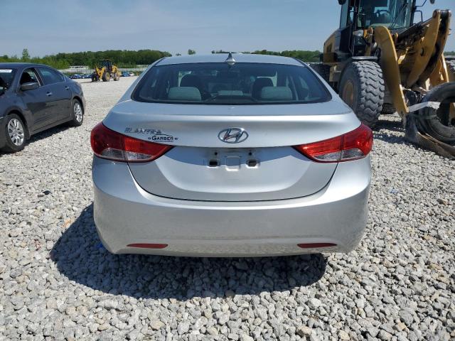 KMHDH4AE3CU207874 - 2012 HYUNDAI ELANTRA GLS SILVER photo 6