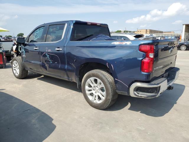 3GCUDGET3NG584429 - 2022 CHEVROLET SILVERADO K1500 LTZ BLUE photo 2