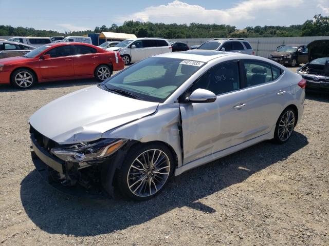 KMHD04LB5JU454899 - 2018 HYUNDAI ELANTRA SPORT SILVER photo 1