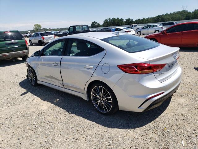 KMHD04LB5JU454899 - 2018 HYUNDAI ELANTRA SPORT SILVER photo 2