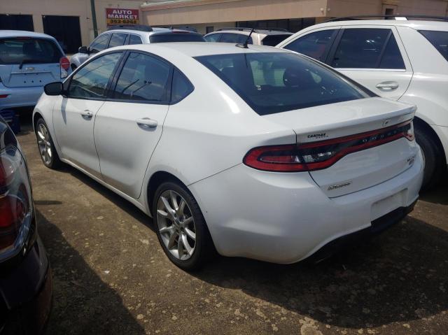 1C3CDFBH2DD154719 - 2013 DODGE DART SXT WHITE photo 3