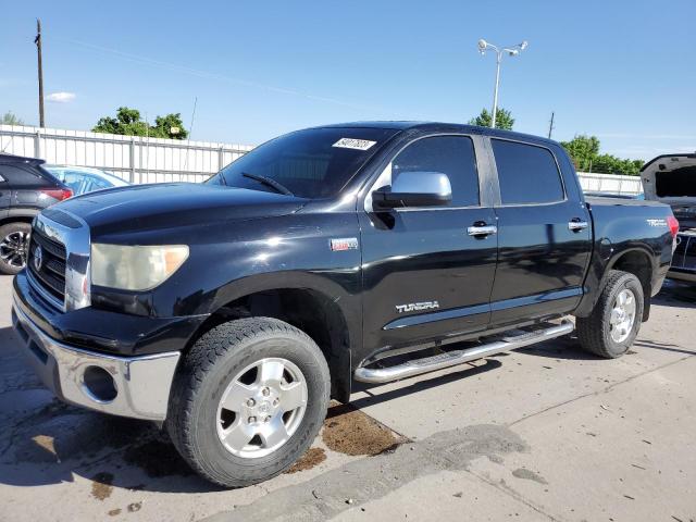 5TFDV54148X036909 - 2008 TOYOTA TUNDRA CREWMAX BLACK photo 1