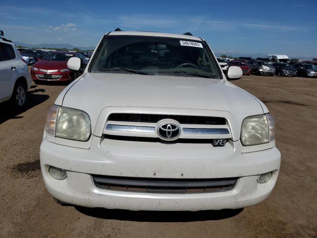 5TDBT48A25S247125 - 2005 TOYOTA SEQUOIA LIMITED WHITE photo 5