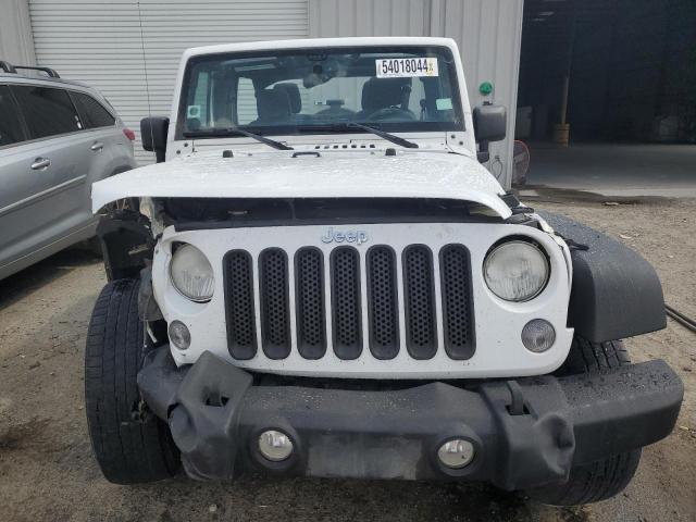 1C4BJWDG2EL329045 - 2014 JEEP WRANGLER U SPORT WHITE photo 5