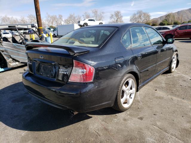 4S3BL676156212343 - 2005 SUBARU LEGACY GT LIMITED BLACK photo 4