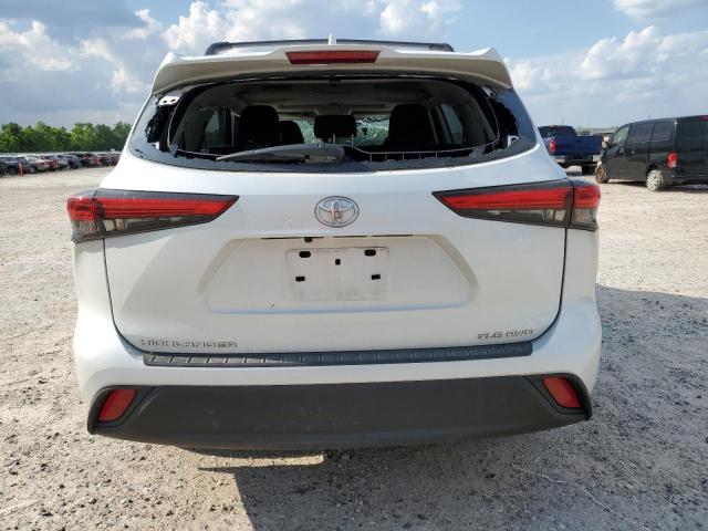 5TDGZRBH5NS585643 - 2022 TOYOTA HIGHLANDER XLE WHITE photo 6