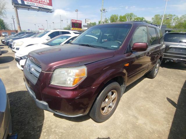 2HKYF18697H532313 - 2007 HONDA PILOT EXL MAROON photo 2