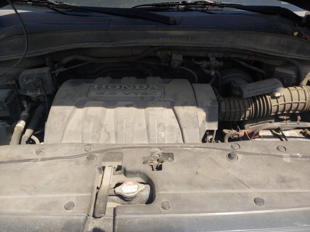 2HKYF18697H532313 - 2007 HONDA PILOT EXL MAROON photo 7