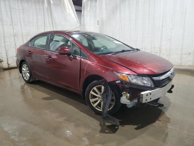 19XFB2F89CE340742 - 2012 HONDA CIVIC EX BURGUNDY photo 4