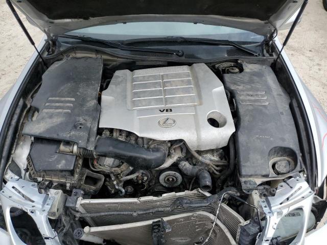 JTHBL96S985001805 - 2008 LEXUS GS 460 SILVER photo 11