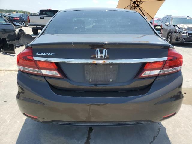 2HGFB2F59DH508747 - 2013 HONDA CIVIC LX BLACK photo 6