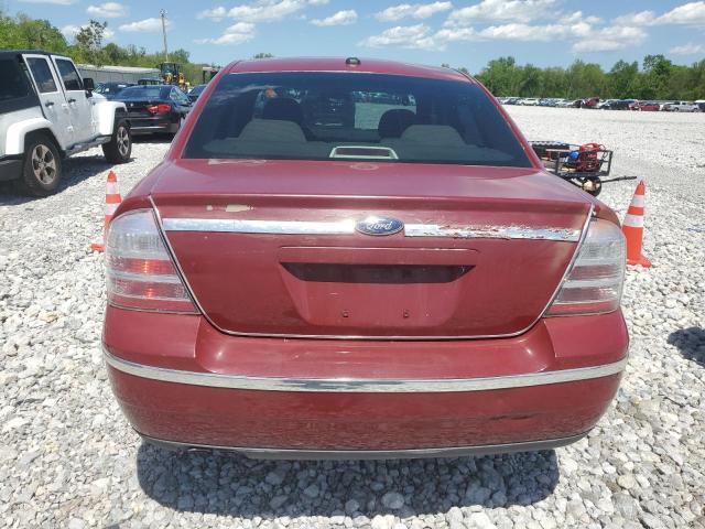 1FAHP23W79G120236 - 2009 FORD TAURUS SE BURGUNDY photo 6