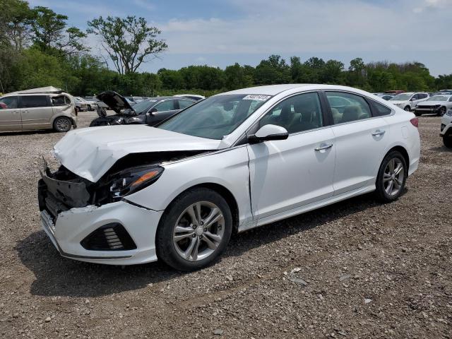 5NPE34AF1KH757101 - 2019 HYUNDAI SONATA LIMITED WHITE photo 1