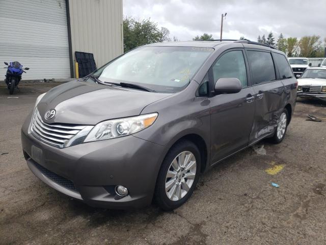 5TDDK3DC7BS006931 - 2011 TOYOTA SIENNA XLE GRAY photo 1