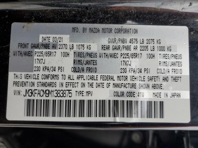 JM3KFACM9M1383875 - 2021 MAZDA CX-5 TOURING BLACK photo 13