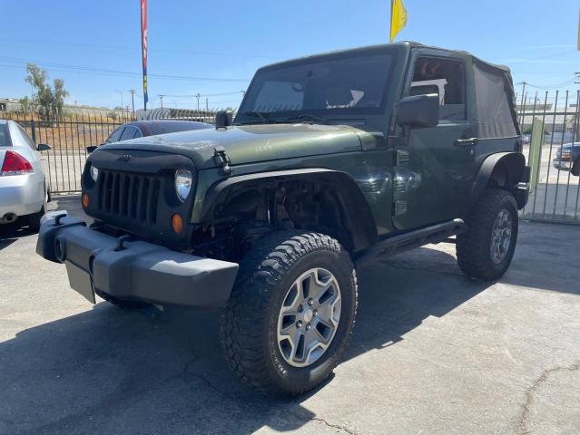 1J4FA54177L185478 - 2007 JEEP WRANGLER SAHARA GREEN photo 2