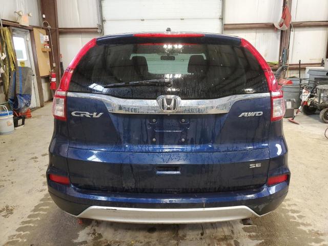 2HKRM4H47FH112672 - 2015 HONDA CR-V SE BLUE photo 6