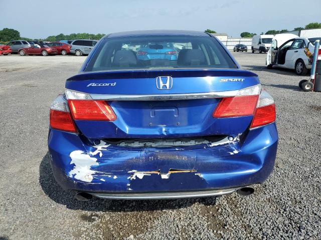 1HGCR2F54DA060866 - 2013 HONDA ACCORD SPORT BLUE photo 6