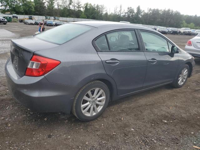 2HGFB2F9XCH316612 - 2012 HONDA CIVIC EXL GRAY photo 3