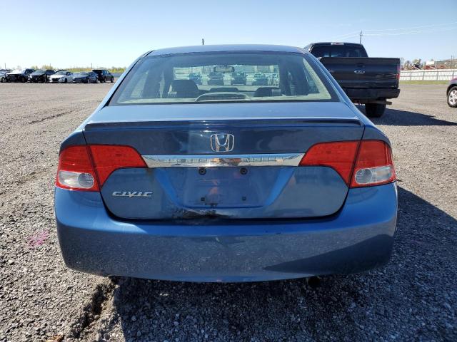 2HGFA1F09AH020430 - 2010 HONDA CIVIC EXL ლურჯი ფოტო 6