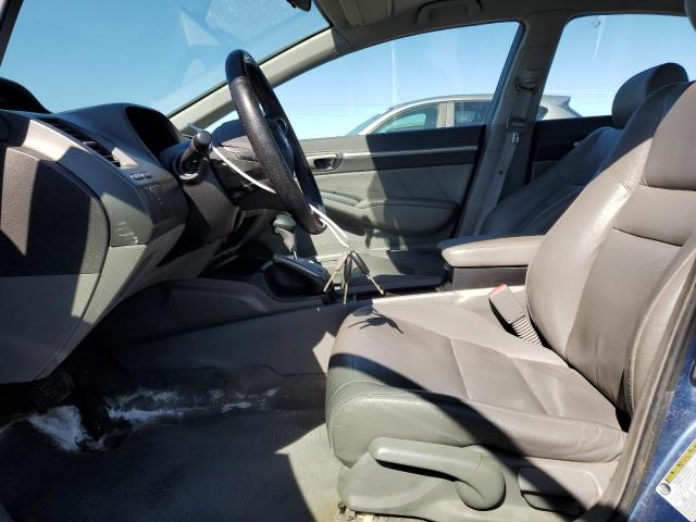 2HGFA1F09AH020430 - 2010 HONDA CIVIC EXL ლურჯი ფოტო 7