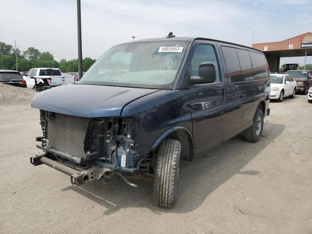 1GAZGMF72M1176443 - 2021 CHEVROLET EXPRESS G3 LT BLUE photo 1