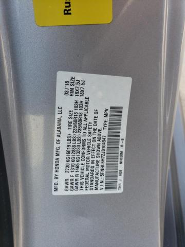 5FNRL6H72JB104947 - 2018 HONDA ODYSSEY EXL SILVER photo 13