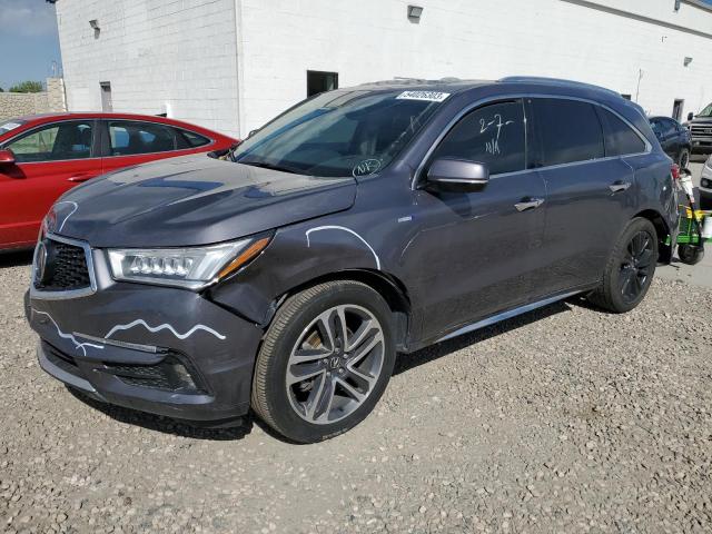 5J8YD7H77KL000940 - 2019 ACURA MDX SPORT HYBRID ADVANCE CHARCOAL photo 1