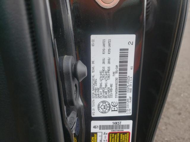 5TFMA5DB6NX022302 - 2022 TOYOTA TUNDRA CREWMAX PLATINUM 黑色 照片 14