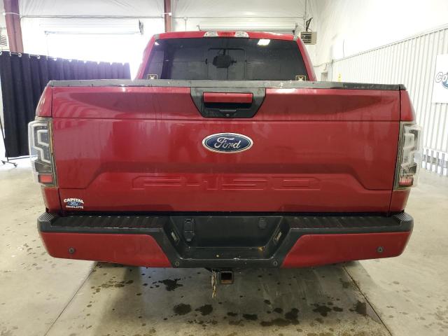1FTEW1EP1JFB56160 - 2018 FORD F150 SUPERCREW RED photo 6