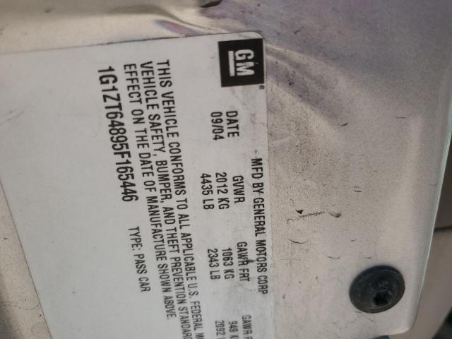 1G1ZT64895F165446 - 2005 CHEVROLET MALIBU MAXX LS ვერცხლისფერი ფოტო 12