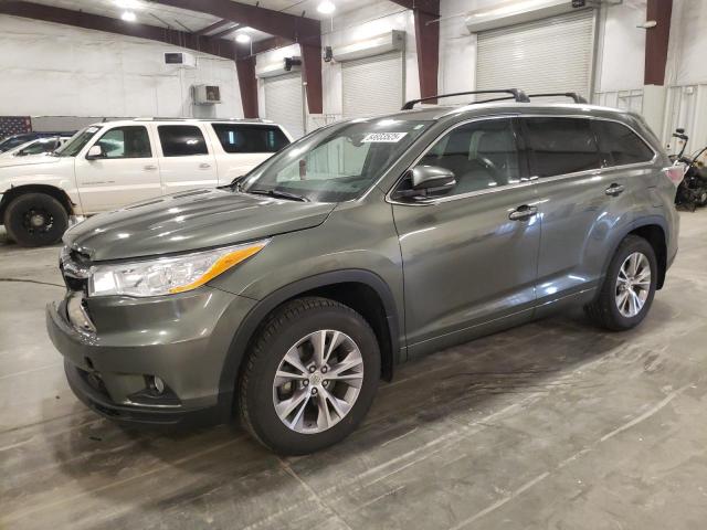 5TDJKRFH1ES038809 - 2014 TOYOTA HIGHLANDER XLE 绿色 照片 1
