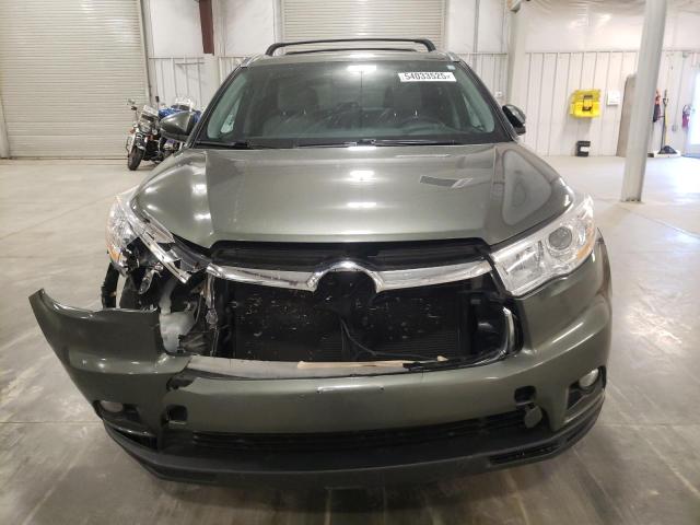 5TDJKRFH1ES038809 - 2014 TOYOTA HIGHLANDER XLE 绿色 照片 5